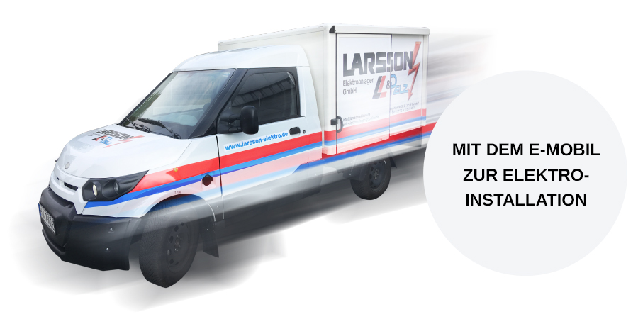 Der elektrisch betriebene Streetscooter von Larsson & Pelz Elektroanlagen